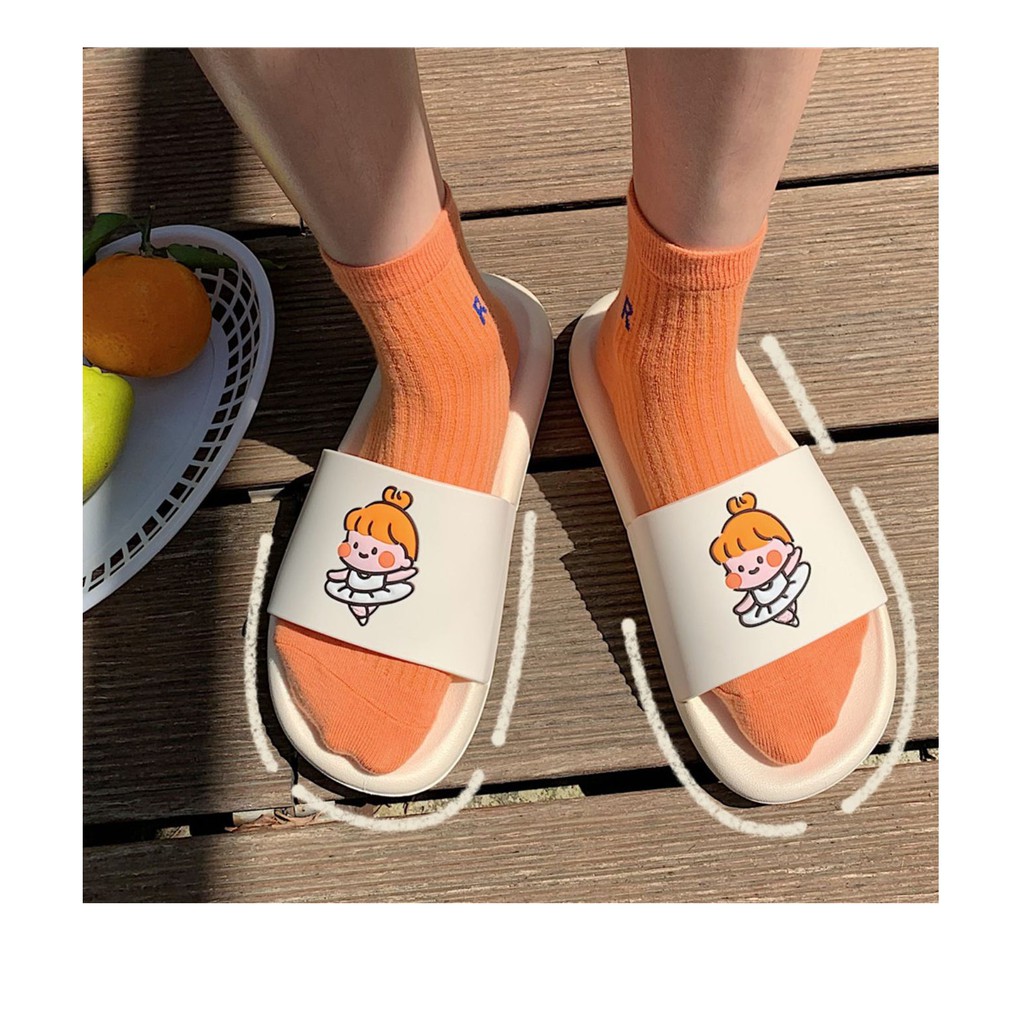 Dép nhóm bạn thân nữ quai ngang hình cô gái múa ba lê - US351