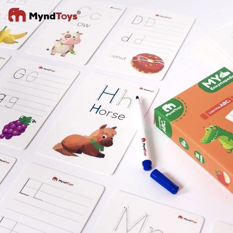 Đồ Chơi Giáo Dục MyndToys My Encyclopedia – Thẻ Học Chữ Cái và Số Dành Cho Bé Trên 4 Tuổi