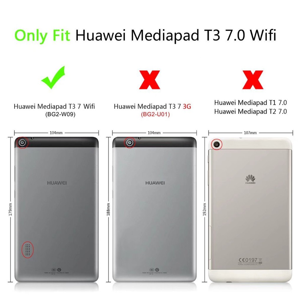 Bao da họa tiết hình học nhiều màu cho Huawei MediaPad T2 10.0 Pro/T3 7.0/T3 7.0/T3 7.0 phiên bản Wifi