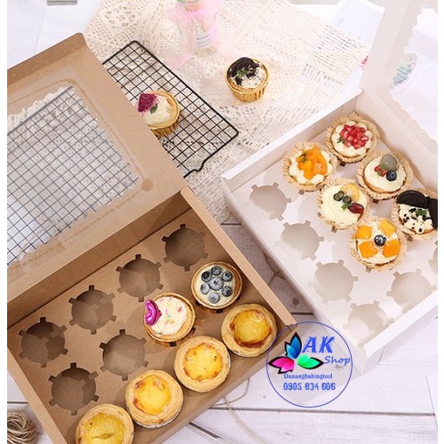 SET 5 HỘP GIẤY CUPCAKE 12BÁNH