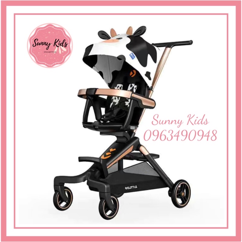 Xe đẩy gấp gọn đảo chiều có thể mang đi du lịch cho bé từ 6 tháng đến 3 tuổi Elittile - sunny Kids