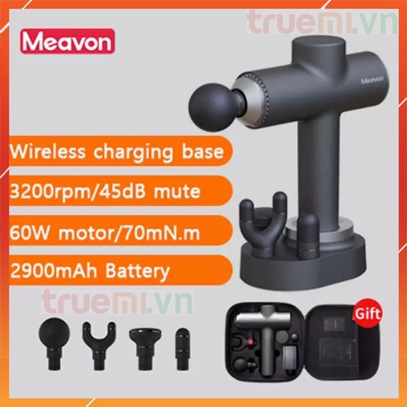 Súng (Máy) mát xa trị liệu đau nhức giảm căng cơ Xiaomi Meavon Fascial Gun Massage