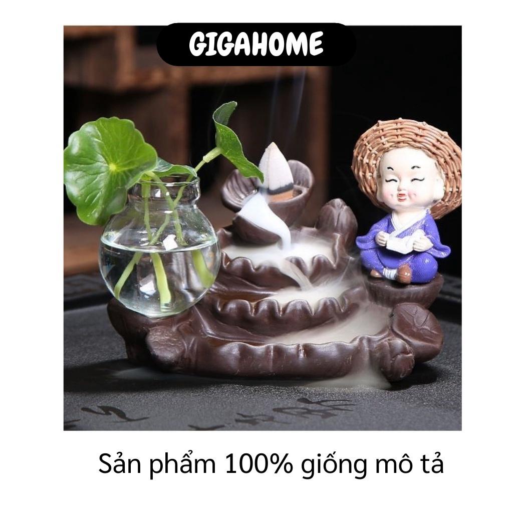 Bộ Tượng Chú Tiểu GIGAHOME Combo 4 Tượng Chú Tiểu Đội Nón Trang Trí Xe Hơi, Bàn Làm Việc 9657