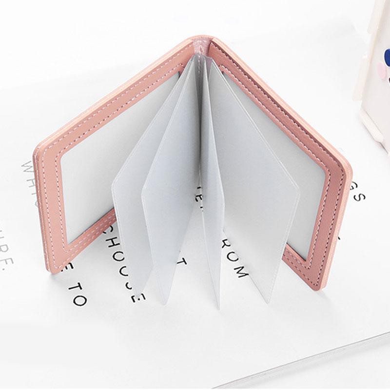 Ví đựng thẻ/ bằng lái xe màu hồng dập nổi họa tiết dễ thương cho nữ