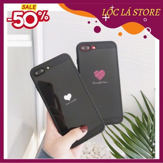 Ốp tim đỏ và trắng cho iphone