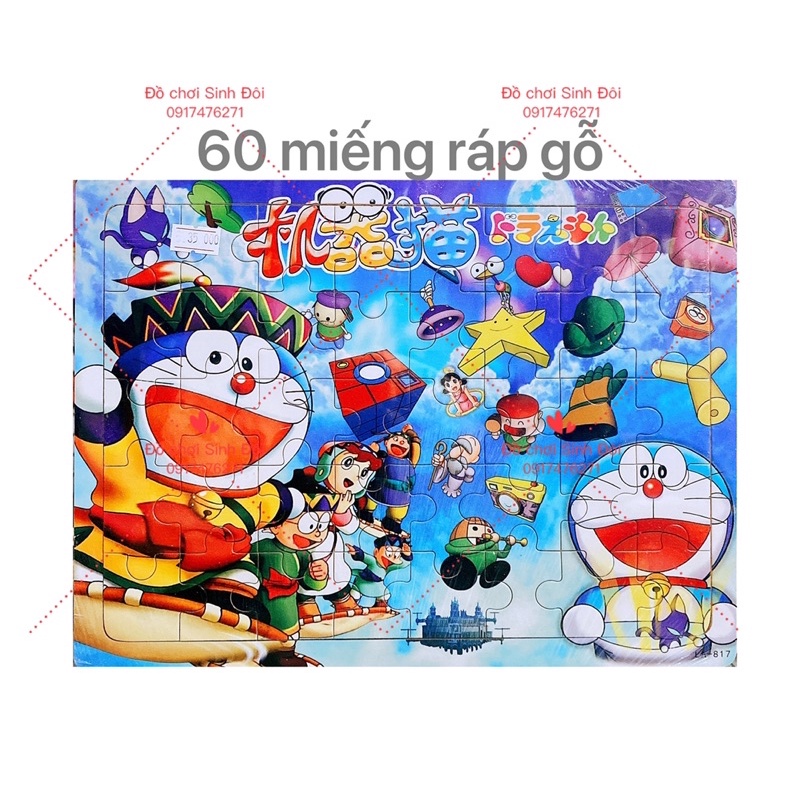 TRANH RÁP HÌNH BẰNG GỖ 60 miếng