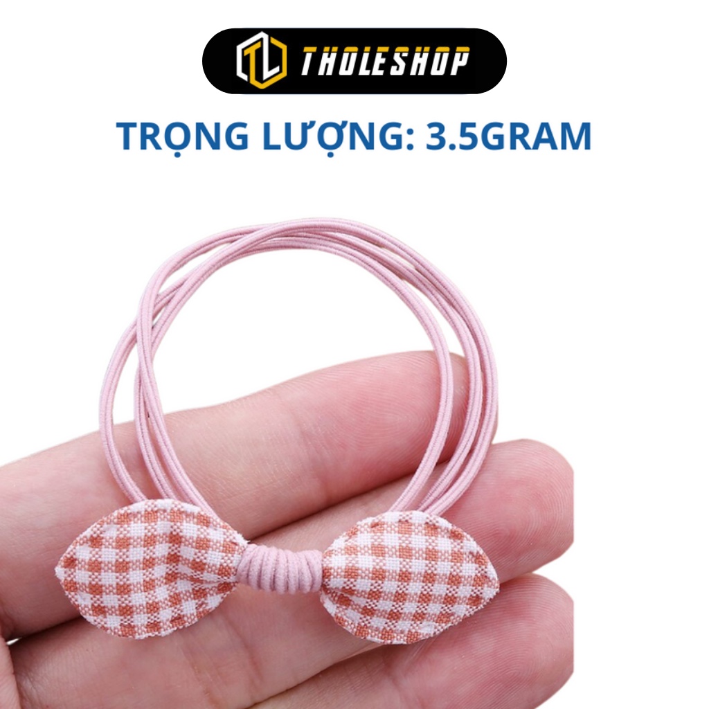 Dây Thun Cột Tóc - Dây Buộc Tóc Phối Nơ Hàn Quốc Dễ Thương Cho Nữ, Giao Ngẫu Nhiên 1072