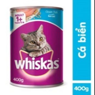 Pate Whiskas cho mèo vị cá biển lon 400g