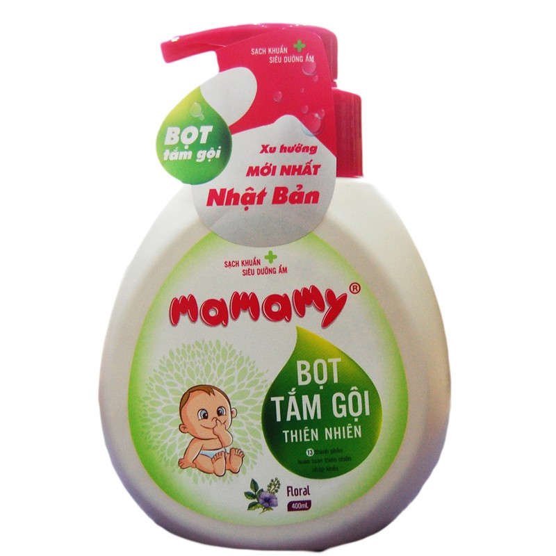 bọt tắm gội mamamy