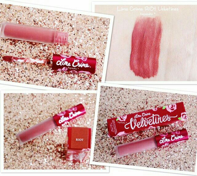 Lime Crime Velvetines Lipstick Riot son kem lì Limecrime 95%