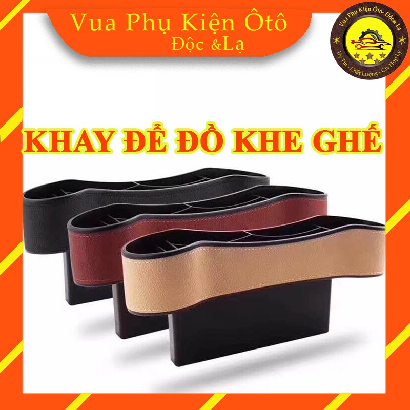 Khay đựng đồ đa năng khe ghế ô tô tiện dụng - Hộc để đồ khe ghế ô tô xe hơi cao cấp