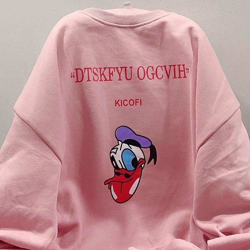 Áo Sweater Nỉ Vịt DONAID ulzzang unisex pqk | BigBuy360 - bigbuy360.vn