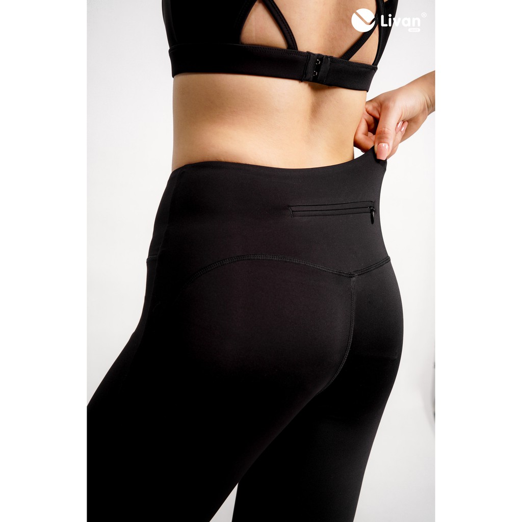 Quần Legging Lửng Phối Lưới Thể Thao Livan Sport Form Ôm Co Giãn Cao Cấp | BigBuy360 - bigbuy360.vn