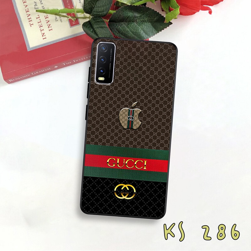Ốp lưng Vivo Y20 - Vivo Y20s - Vivo Y12s - Ốp lưng in hình GÜÇÇÏ - lưng nhám viền TPU cao cấp