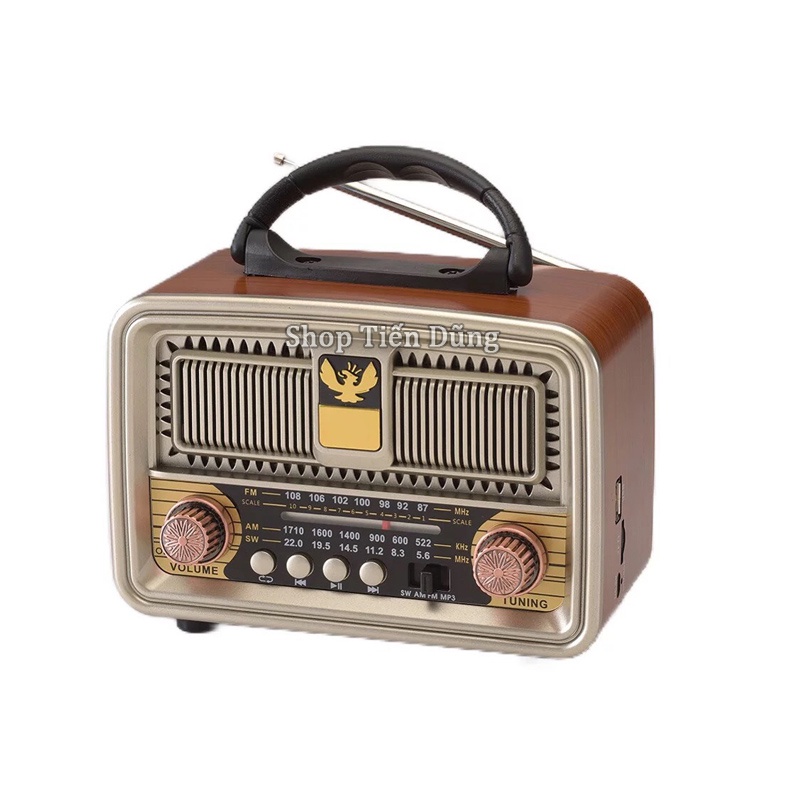 Đài Radio FM NNS SN 8091BT Bluetooth V5.0 Hỗ Trợ Sóng FM AW AM Cổng USB, thẻ nhớ TF- Loa bluetooth SN 8091 chạy pin sạc