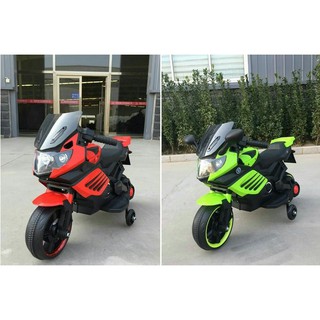 Xe máy điện cho bé g100 có đèn + nhạc + 2 bánh phụ