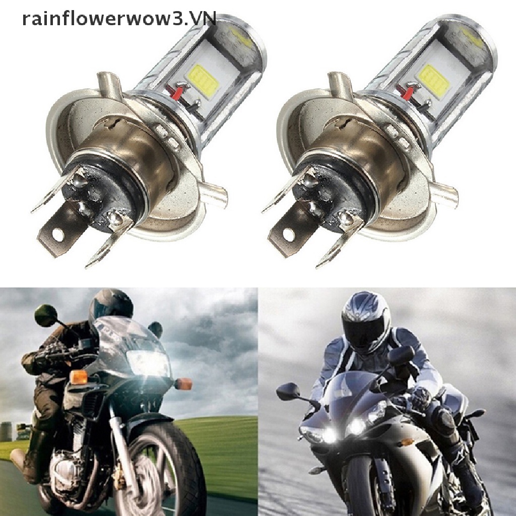 Đèn pha LED H4 COB ánh sáng trắng chuyên dùng cho xe máy