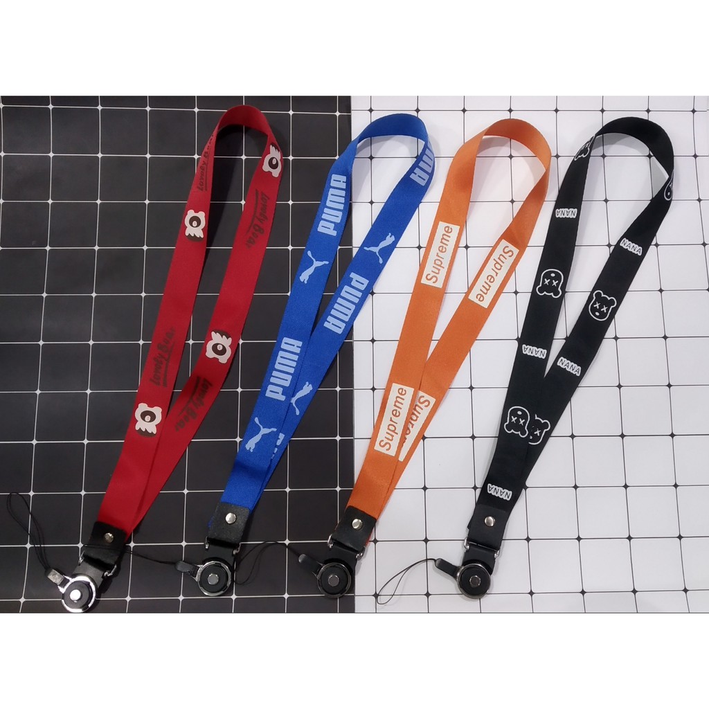 ST6 Dây strap dài 40 cm Cute Làm Móc Khóa Móc Điện Thoại dây treo thẻ name tag
