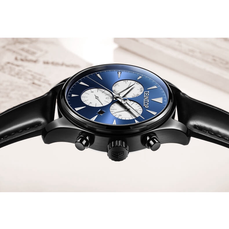 Đồng hồ nam chính hãng Teintop T7837-3 Kính sapphire ,chống xước,Chống nước,dây da máy cơ(Automatic),Bảo Hành 12 Tháng