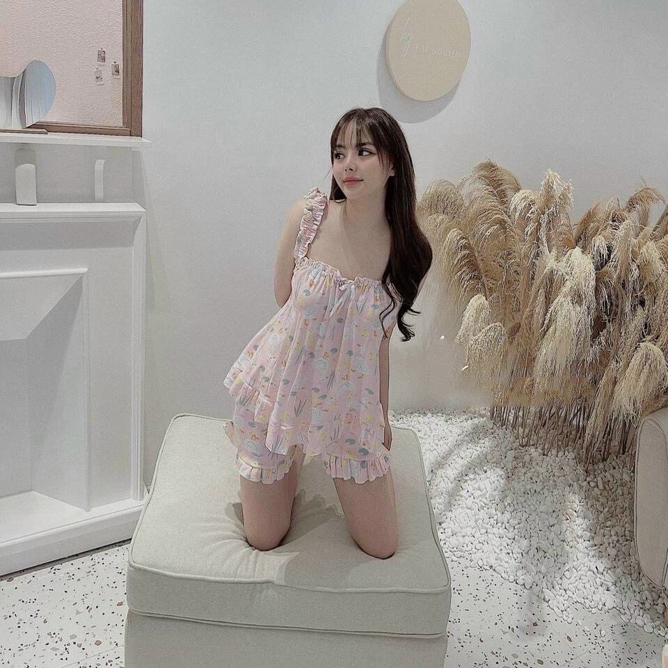 Đồ ngủ 2 dây quần ngắn [Có sẵn]