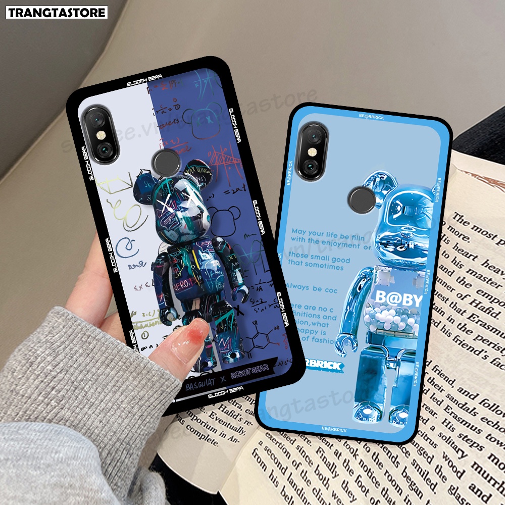 Ốp Xiaomi Redmi Note 5 / Note 5 Pro / Note 6 Pro in hình gấu Bearbrick,Mountain,xanh,đen,đỏ giá rẻ