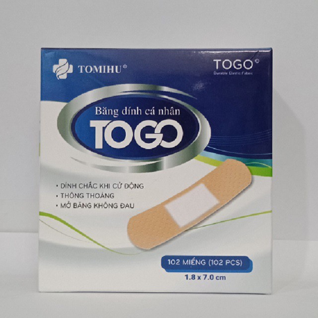 1 lốc 5 miếng Băng cá nhân Togo