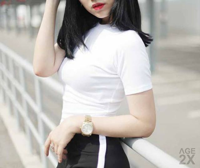 ÁO TAY NGẮN Croptop Hàng Tận Xưởng Hình thật.