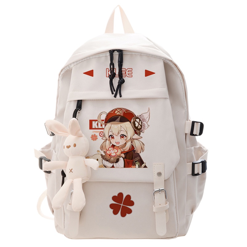 Ba Lô Đi Học Trọng Lượng Nhẹ In Hình Anime Venti Genshin Diluc Kazuha Dành Cho Học Sinh / Du Lịch Paimon Xiao Barbara Kaia