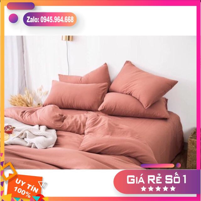 Sét bộ ga gối cotton 4 món hàng nhập khẩu