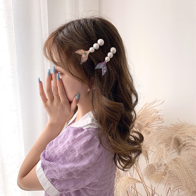 Kẹp Tóc Đính Ngọc Trai Giả Thời Trang Cho Nữ