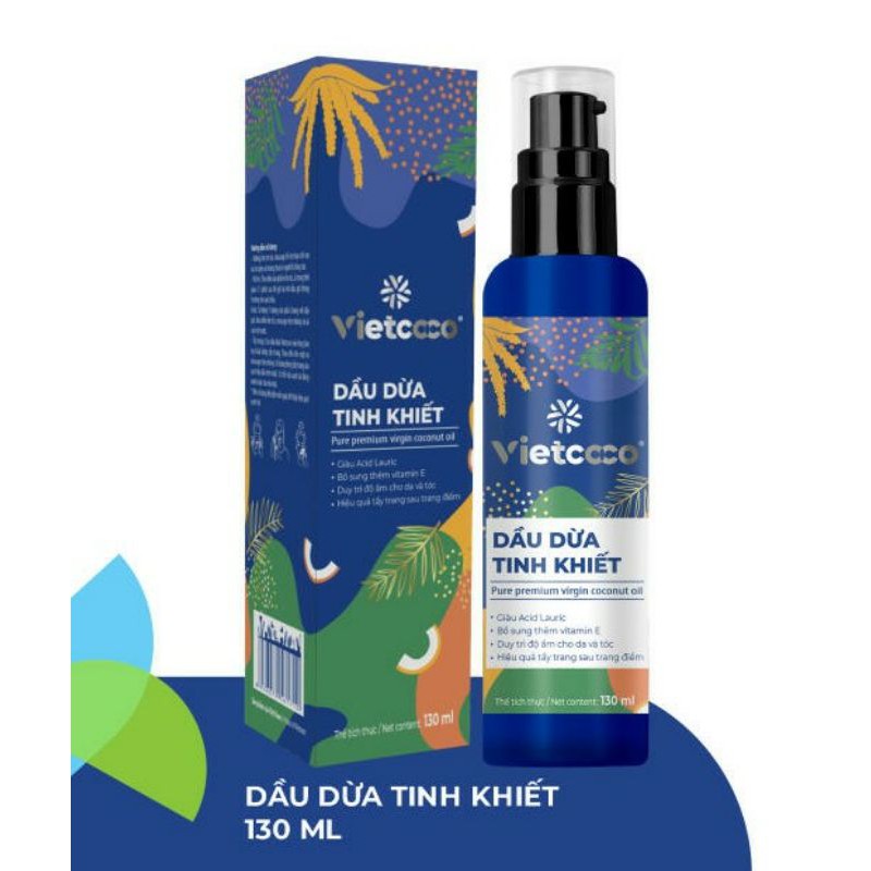 Dầu dừa tinh khiết mỹ phẩm Vietcoco 130ml