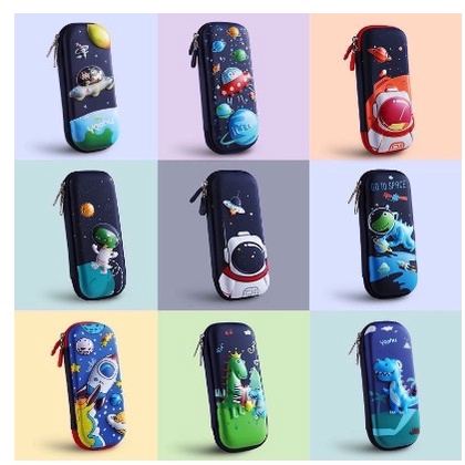 HỘP BÚT 3D HOẠ TIẾT HOẠT HÌNH KUTE CHỐNG THẤM NƯỚC CHO BÉ TRAI VÀ BÉ GÁI