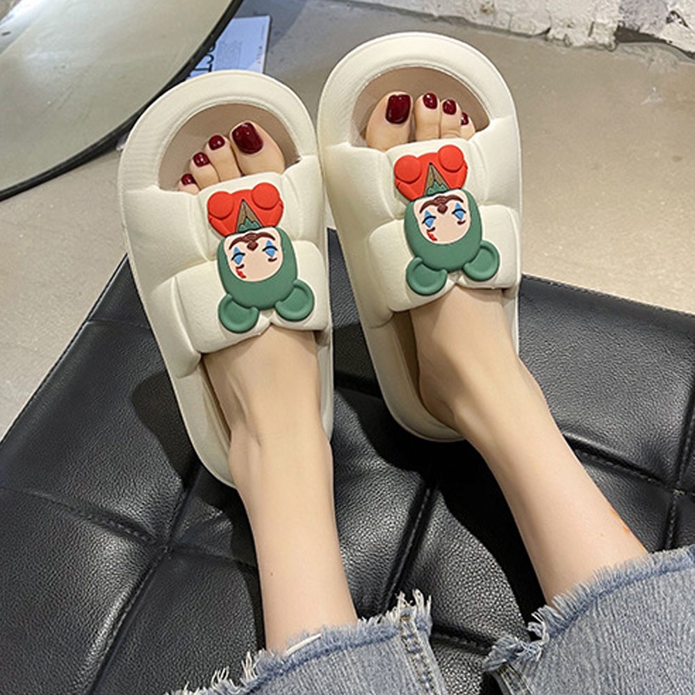Dép bánh mì quai ngang hình Chú Hề chất liệu xốp siêu bền, đi chơi đi biển thoải mái, hàng Quảng Châu cao cấp