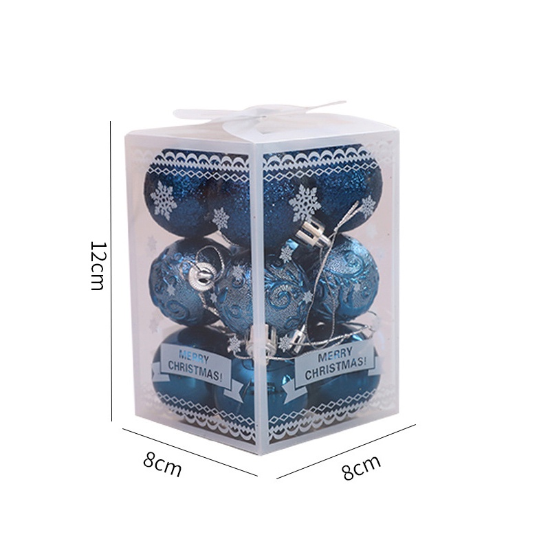 Set 12 Trái Châu 4CM Bằng Nhựa Mạ Điện Nhiều Màu Sắc Treo Cây Thông Noel Trang Trí Nội Thất