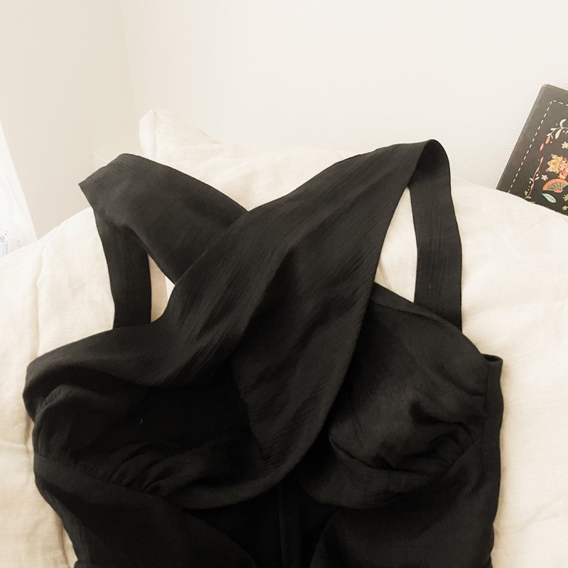 Jumpsuit chéo ngực nhã phương