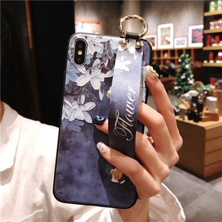 Ốp iPhone Flower painted + đai - AppleCase.VN