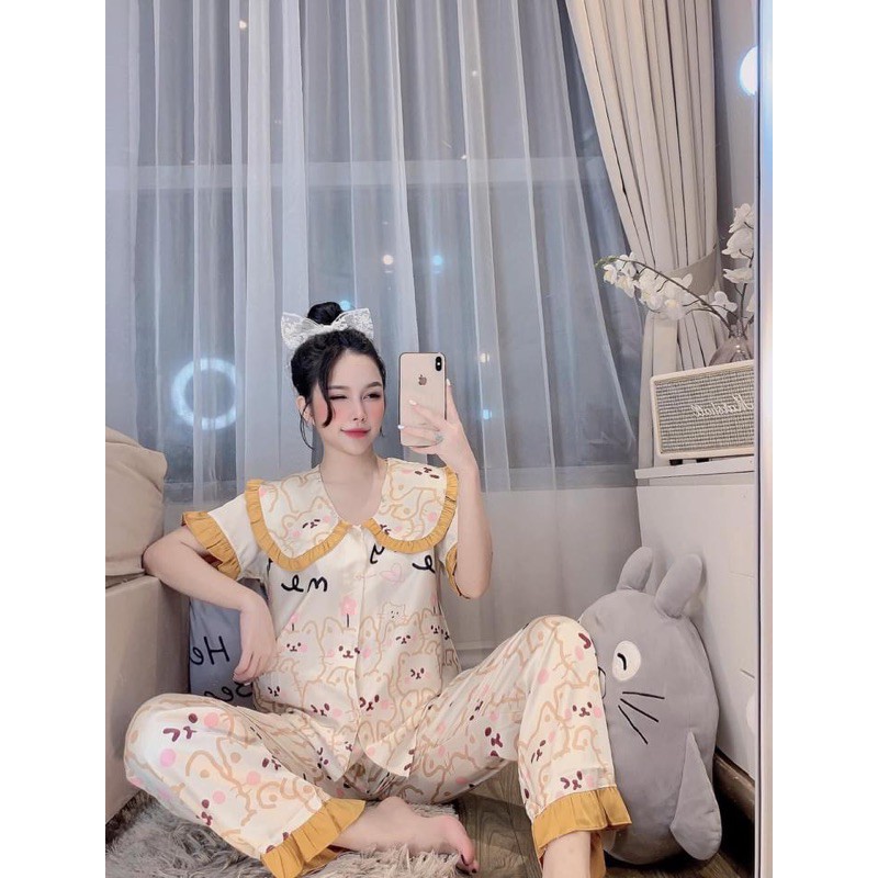 [Hàng Mới Về] Tổng Hợp Những Mẫu Pijama Lụa Bộ Ngủ Lụa Tiểu Thư Cao Cấp Đồ Ngủ Nữ