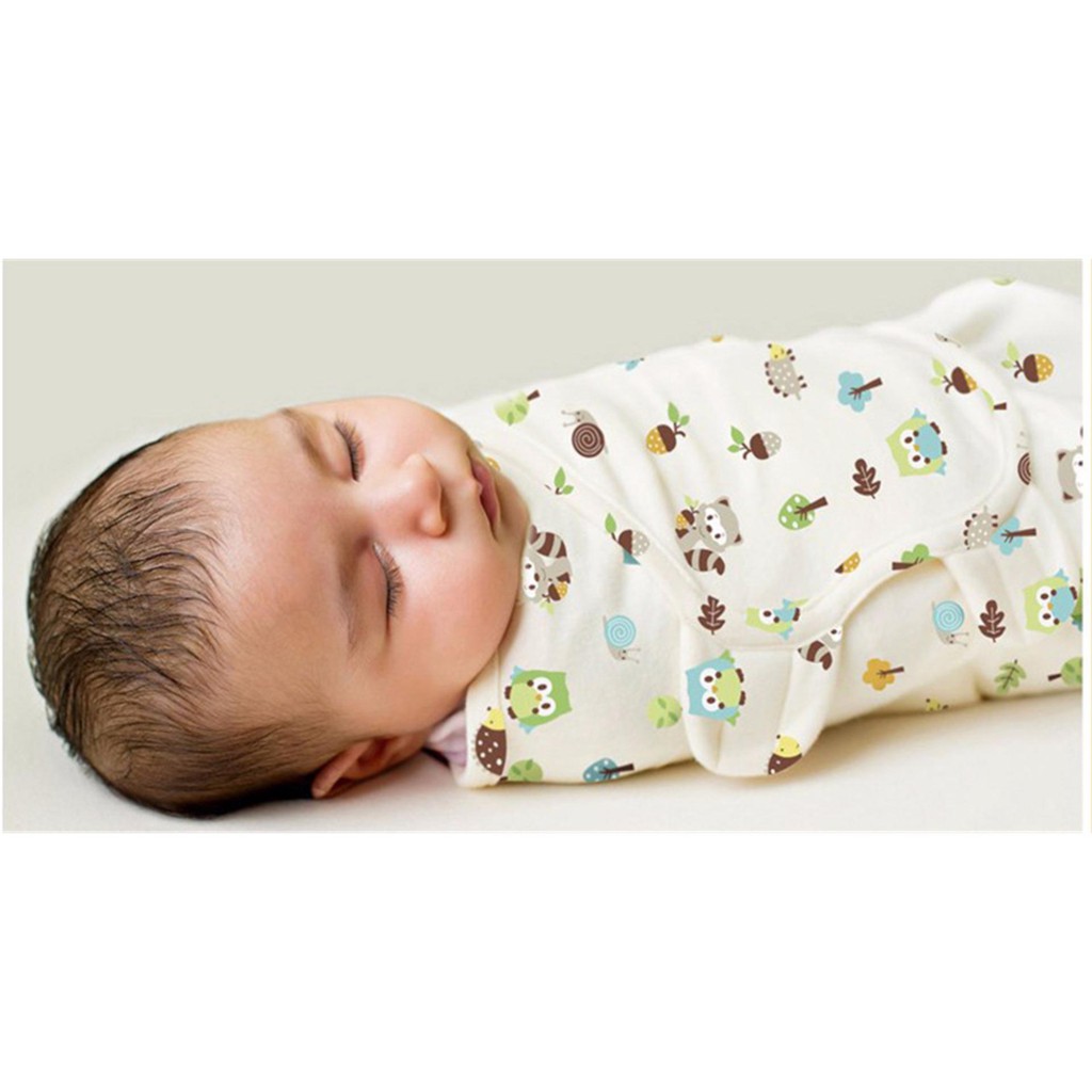 Khăn Quấn Bé Sơ Sinh Hình Kén Mùa Hè Swaddle Me- Ủ Kén Cotton-Chăn Quấn Bé