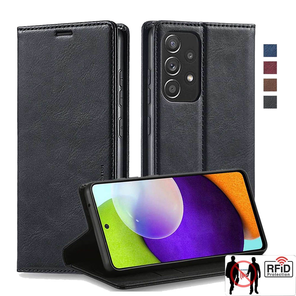 Bao Da Điện Thoại Nắp Lật Từ Tính Bảo Vệ Toàn Diện Cho Samsung Galaxy A13 A52 A52S A53