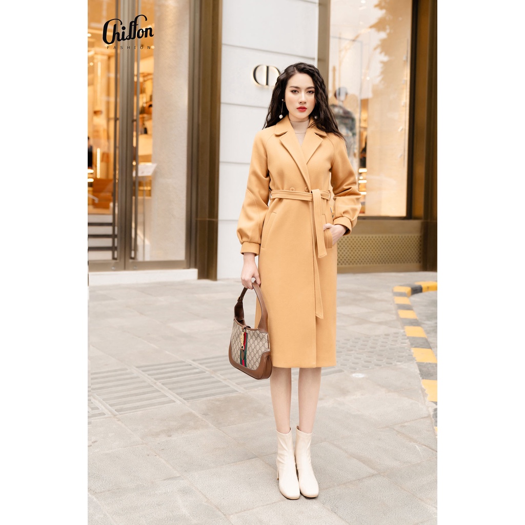 Áo dạ dáng dài cao cấp tay bồng thiết kế độc quyền by Chiffon