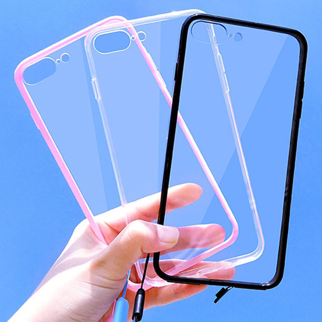 Ốp điện thoại - Ốp lưng iphone trong Viền màu chống ố 5/5s/6/6s/6plus/6s plus/7/8/7plus/8plus/x/xs/xs max/11/11promax