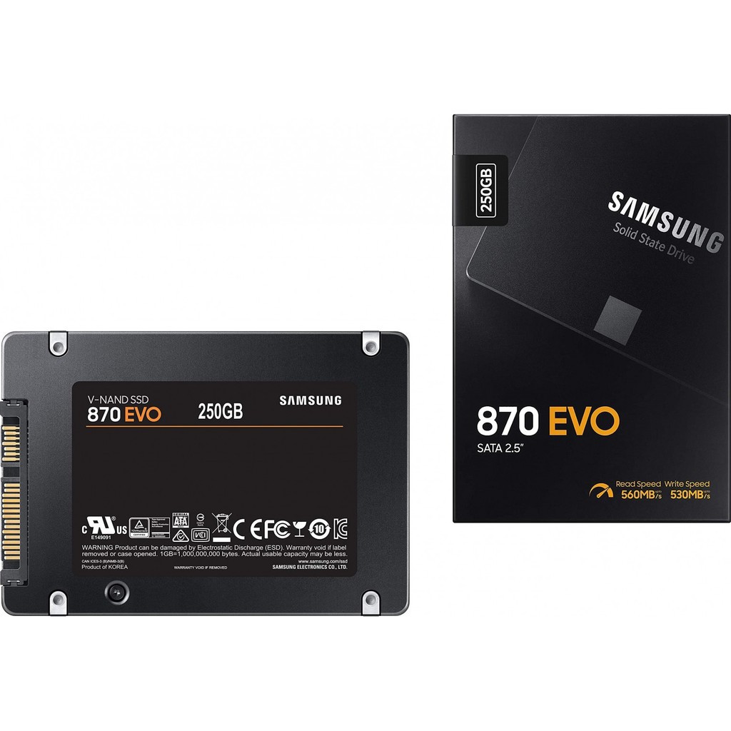 [Mã 255ELSALE giảm 7% đơn 300K] Ổ Cứng SSD SamSung 870 Evo 250GB MZ-77E250BW - Hàng Chính Hãng Tem AMC | BigBuy360 - bigbuy360.vn