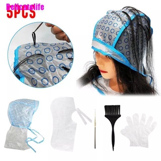 Set 5 mũ trùm đầu nhuộm tóc highlight kèm găng tay tiện dụng