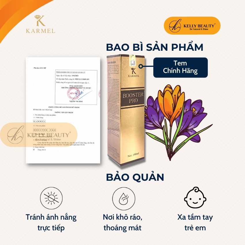 Khoáng Thần Sáng Da KARMEL 100ml – Tăng Cường Giữ Ẩm; Giúp Mịn Màng, Trắng Sáng Da; Chống Lão Hóa | Kelly Beauty