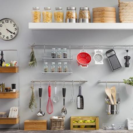 Giá Đỡ Ly Bằng Sắt Màu Bạc Tiện Dụng Cho Nhà Bếp | BigBuy360 - bigbuy360.vn