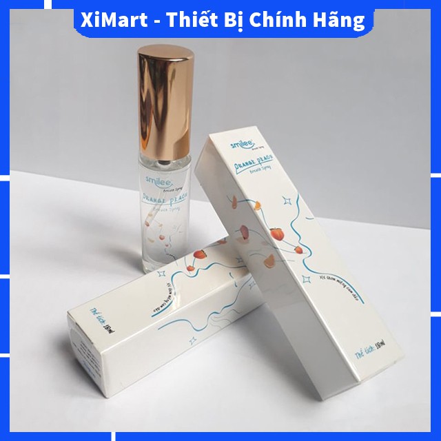 Xịt Thơm Miệng Chính Hãng Smilee Chai 10ml Hương Cam Đào - XiMart