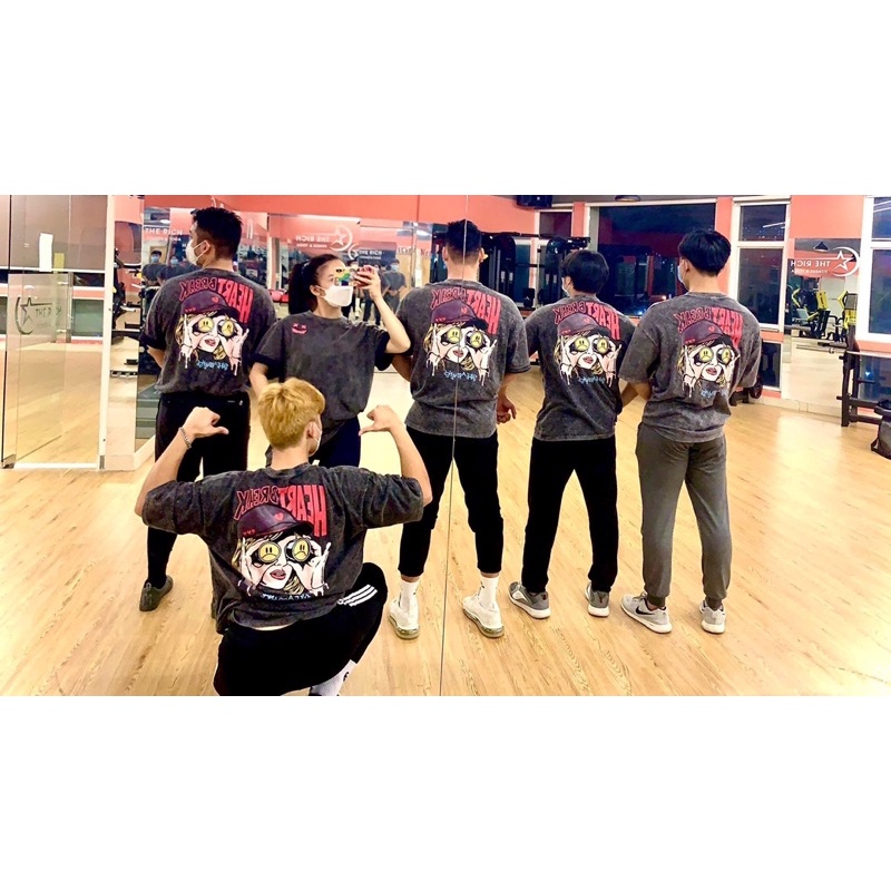 Áo thun tay lỡ nam nữ in hình Heart Breaker , Vải Cotton Form Oversize - SELECTED.STORE