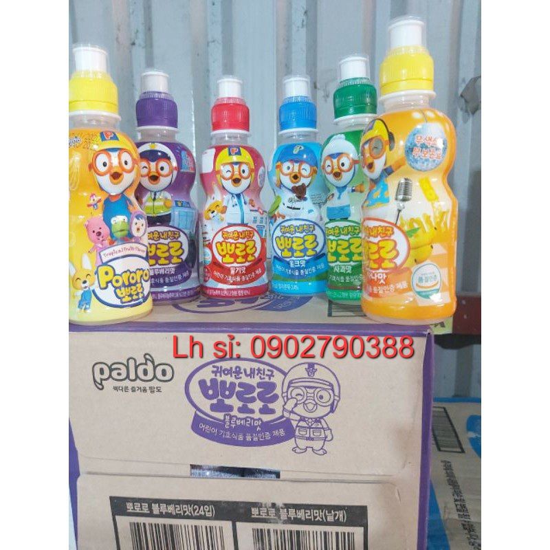 1 thùng Paldo  Nước trái cây hàn quốc đủ mùi 235ml