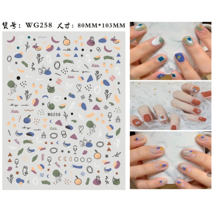 Sticker & Decal dán móng tay hình vân