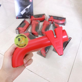 [Đủ Bill] MÀI DAO ZWILLING TWINSHARP ĐỎ (hàng Đức đủ Bill)